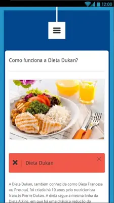 Dieta Dukan Receitas android App screenshot 1